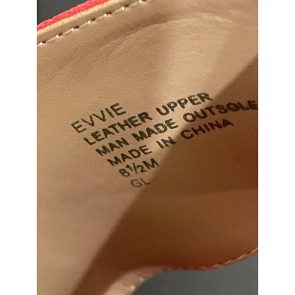 Aerosoles Womens Dress Shoes Size 8.5 Evvie Red Suede 617 Heels NEW Leather - Picture 7 of 10